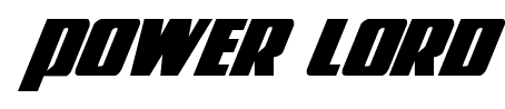 Power Lord font
