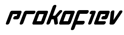 Prokofiev font