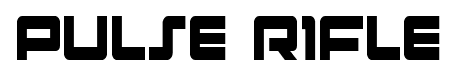 Pulse Rifle font