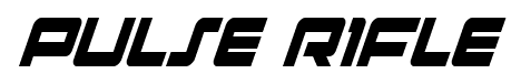Pulse Rifle font