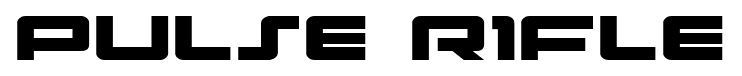 Pulse Rifle font