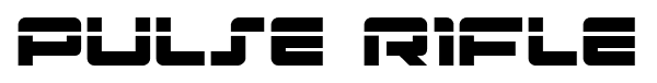 Pulse Rifle font