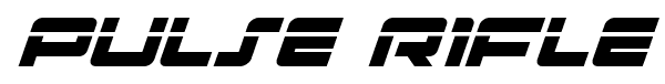 Pulse Rifle font
