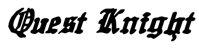Quest Knight font