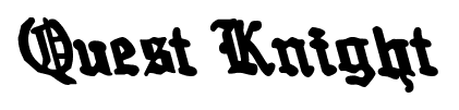 Quest Knight font