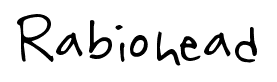 Rabiohead font