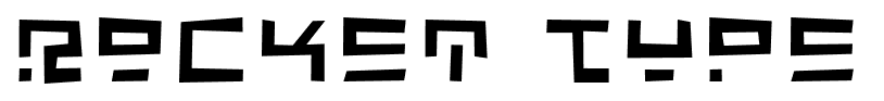 Rocket Type font
