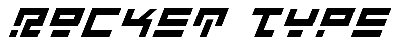 Rocket Type font