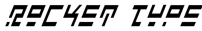 Rocket Type font
