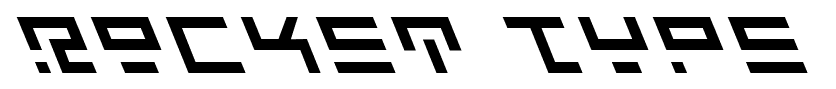 Rocket Type font