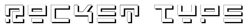 Rocket Type font