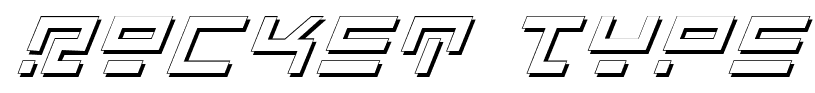 Rocket Type font