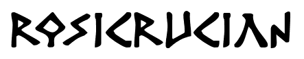 Rosicrucian font