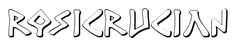 Rosicrucian font
