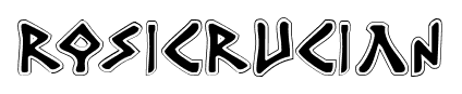 Rosicrucian font