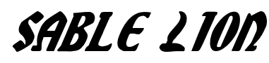 Sable Lion font