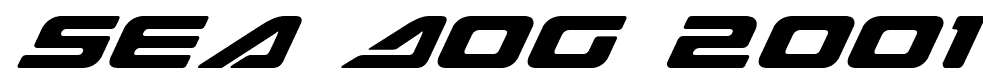 Sea Dog 2001 font