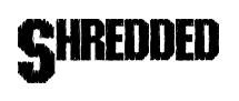 Shredded font