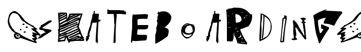(skateboarding) font