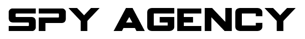 Spy Agency font