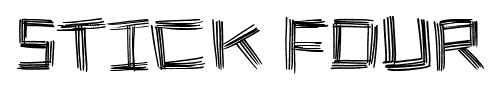 Stick Four font
