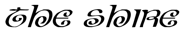 The Shire font