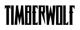 Timberwolf font