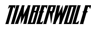 Timberwolf font