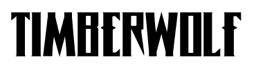 Timberwolf font