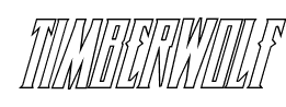 Timberwolf font