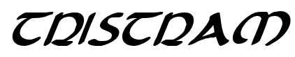 Tristram font