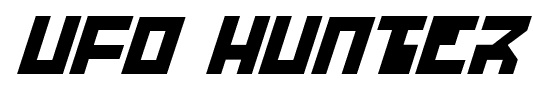 Ufo Hunter font
