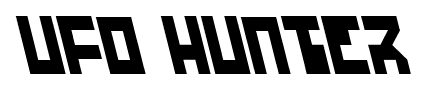 Ufo Hunter font