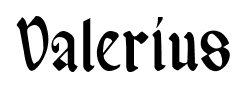 Valerius font