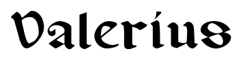 Valerius font