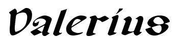 Valerius font