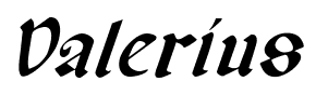 Valerius font