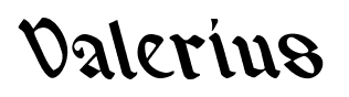 Valerius font