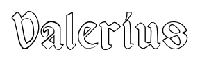 Valerius font