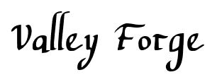 Valley Forge font