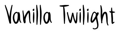 Vanilla Twilight font