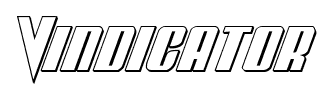 Vindicator font