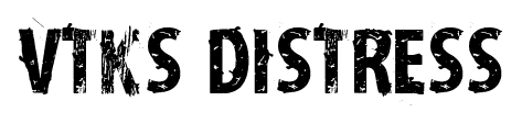 VTKS Distress font