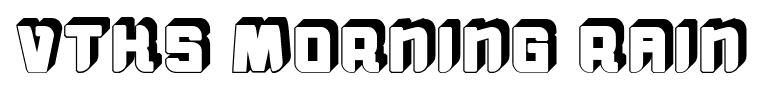 VTKS Morning Rain font