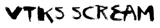 Vtks Scream font
