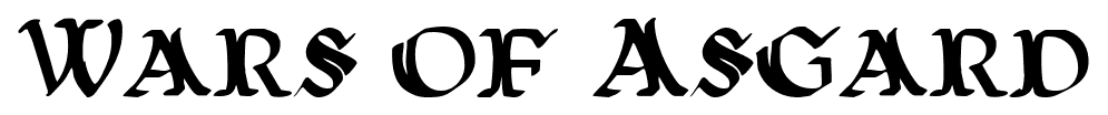 Wars of Asgard font
