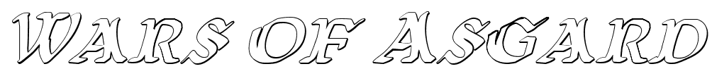 Wars of Asgard font