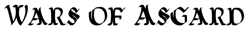 Wars of Asgard font