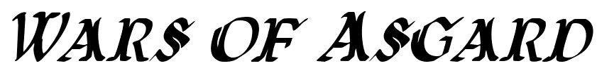 Wars of Asgard font