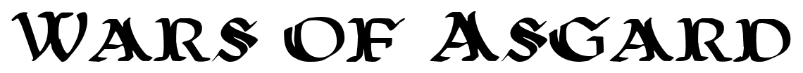 Wars of Asgard font